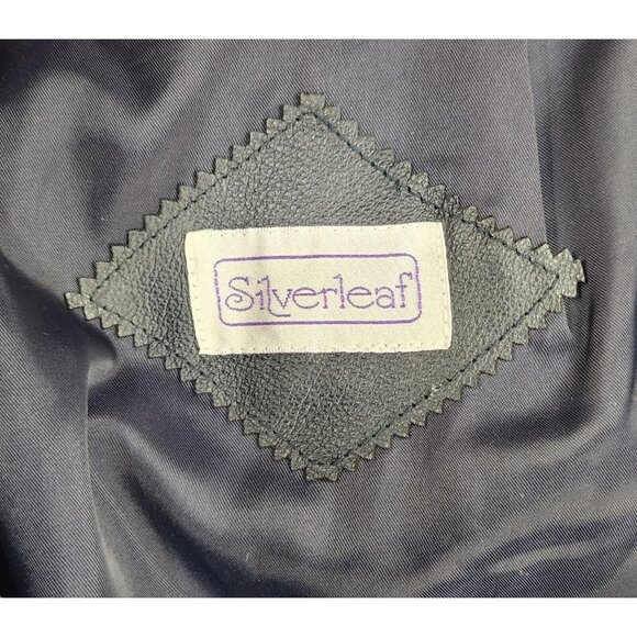 Silverleaf Skirt Womens Size 9/10 Black Suede Leather Lace Up Retro Mini Vintage - Picture 3 of 11